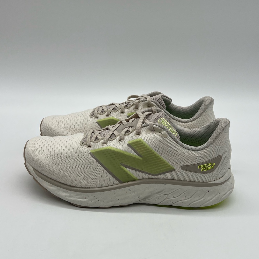 New Balance Fresh Foam X EVZ V3 Men’s Size 11D Beige White Mesh Running Sneakers